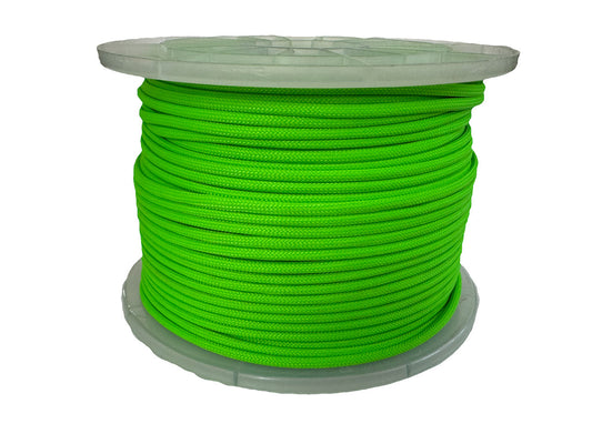 Paracord 550 Type III - 100% Nylon - 100m Bright Green