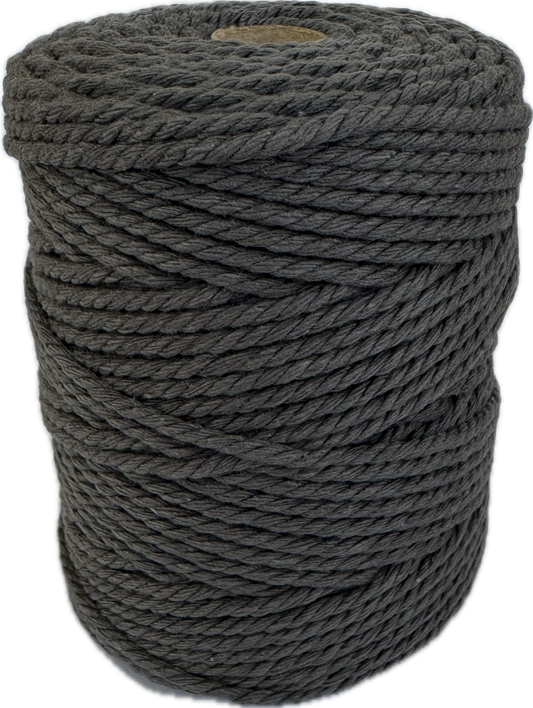 Premium Macrame Cord - 304 2mm Dark Grey 250g - 100% Cotton