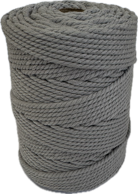 Premium Macrame Cord - 304 2mm Light Grey 250g - 100% Cotton