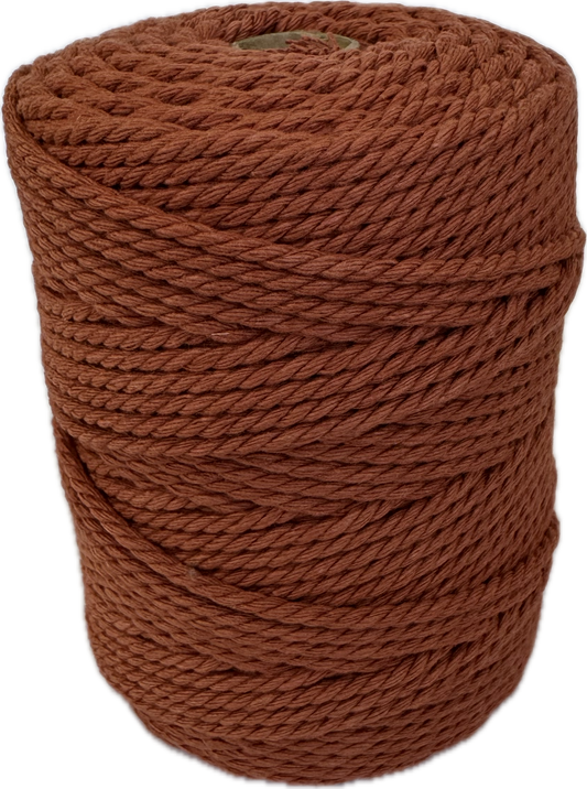 Premium Macrame Cord - 304 2mm Terracotta 250g - 100% Cotton