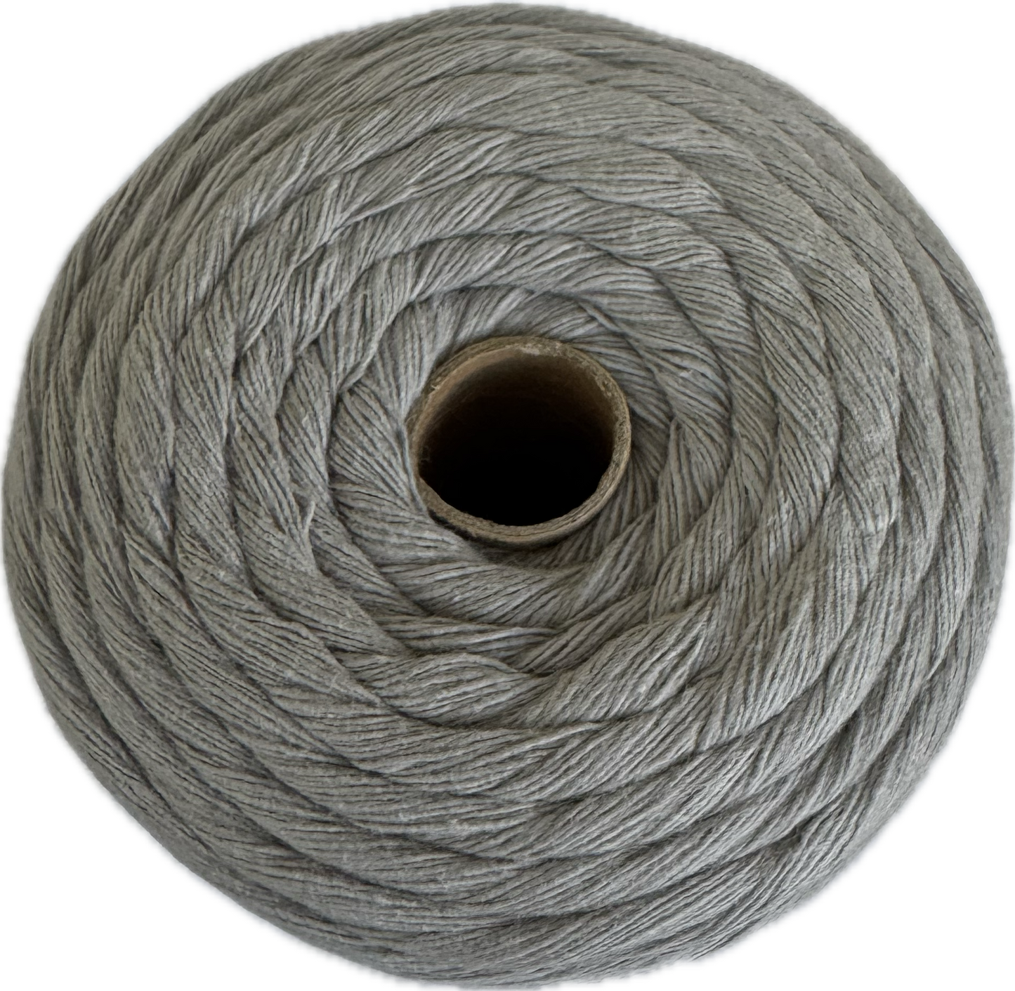 Premium Macrame Cord - 4mm Single Twist Light Grey 500g - 100% Cotton