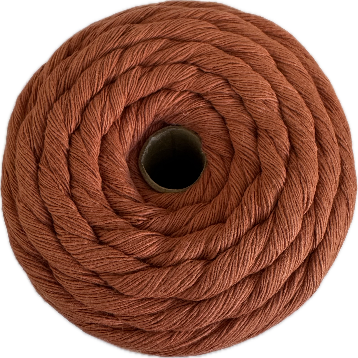 Premium Macrame Cord - 4mm Single Twist Terracotta 500g - 100% Cotton