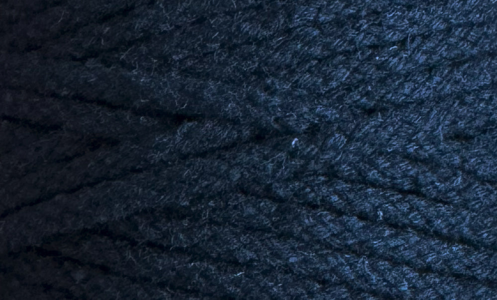 Macrame Flat Braid - 4mm Black 250g